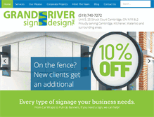 Tablet Screenshot of grsigndesign.com